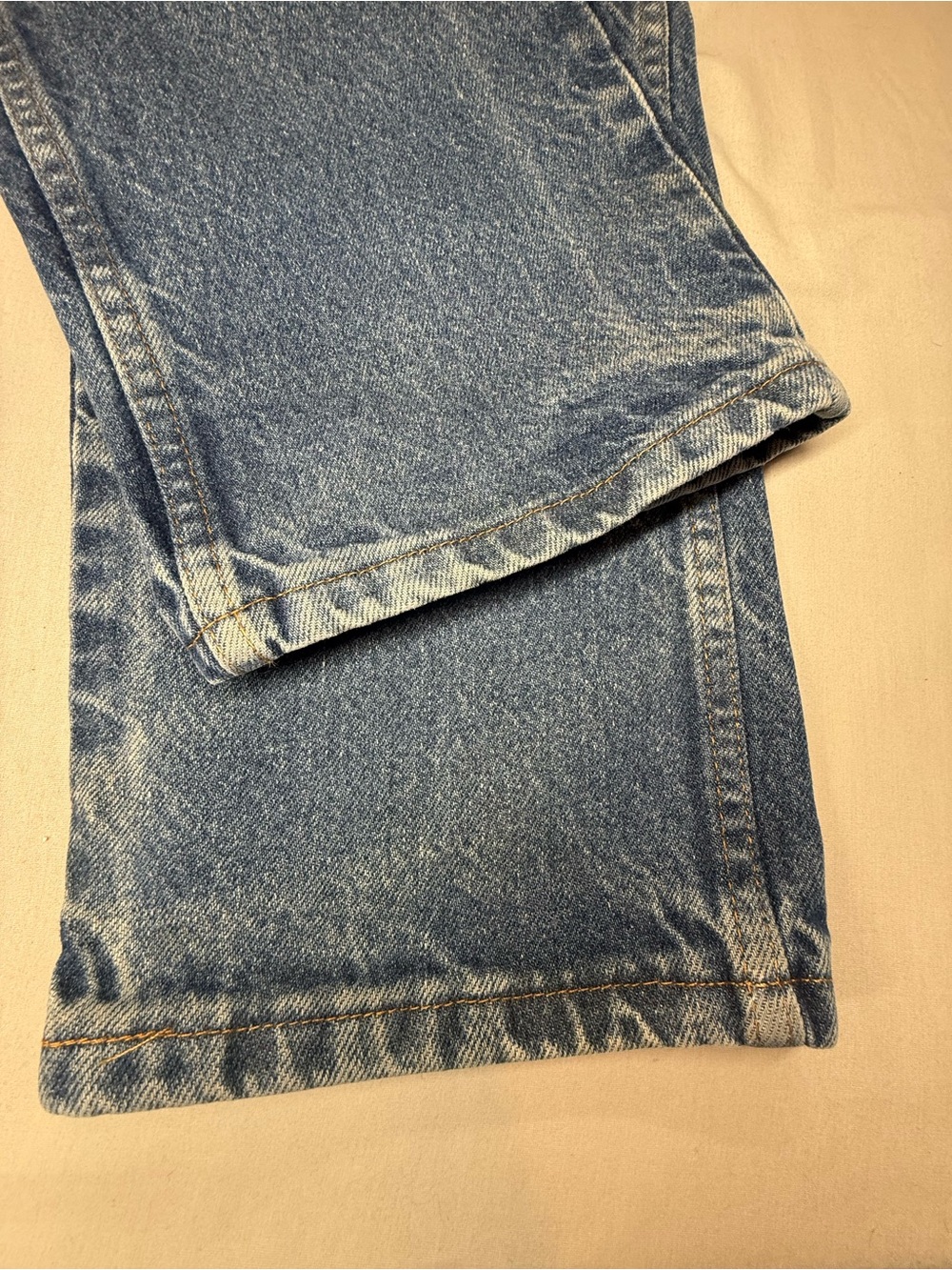 Classic Vintage Blue Rustler 100% cotton Men's Straight-Leg Jeans - Picture 7 of 8